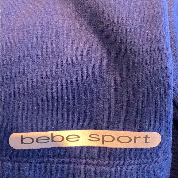 NWT- BeBe Navy Crewneck Sweatshirt XL - Picture 4 of 4